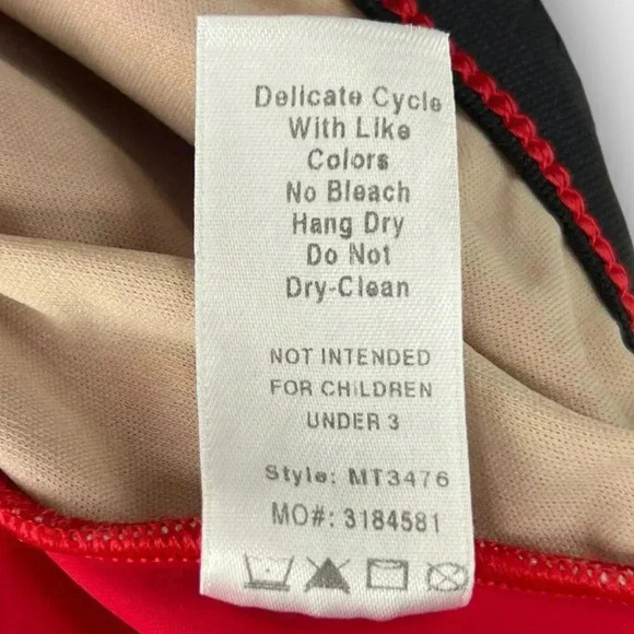 BALERA dancewear crop top racerback ladies size‎ MA red - Picture 8 of 8